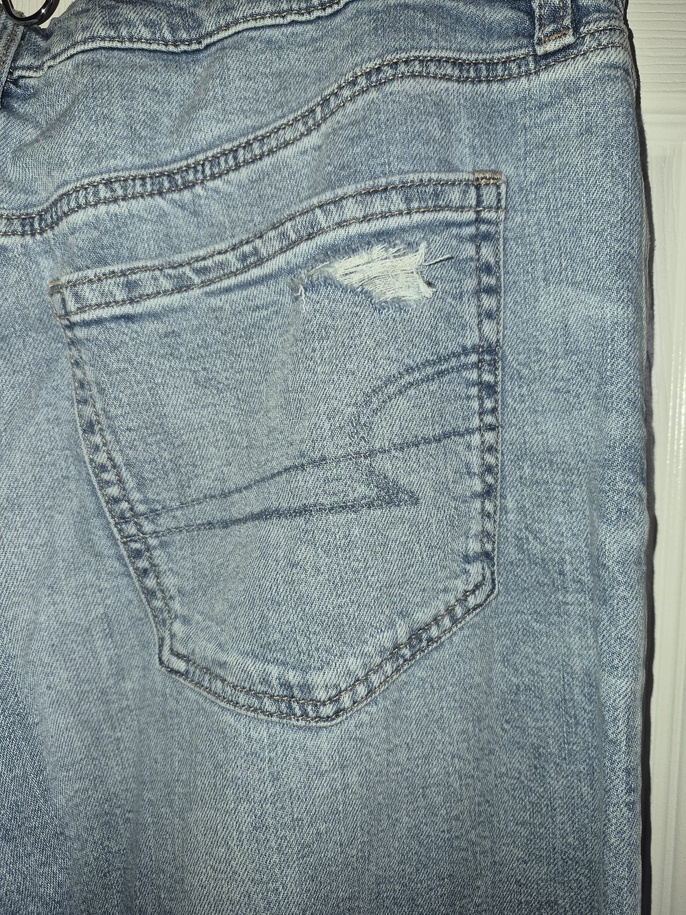 AMERICAN EAGLE A- LINE fit Light Blue Wide-Leg Jeans - Picture 6 of 14